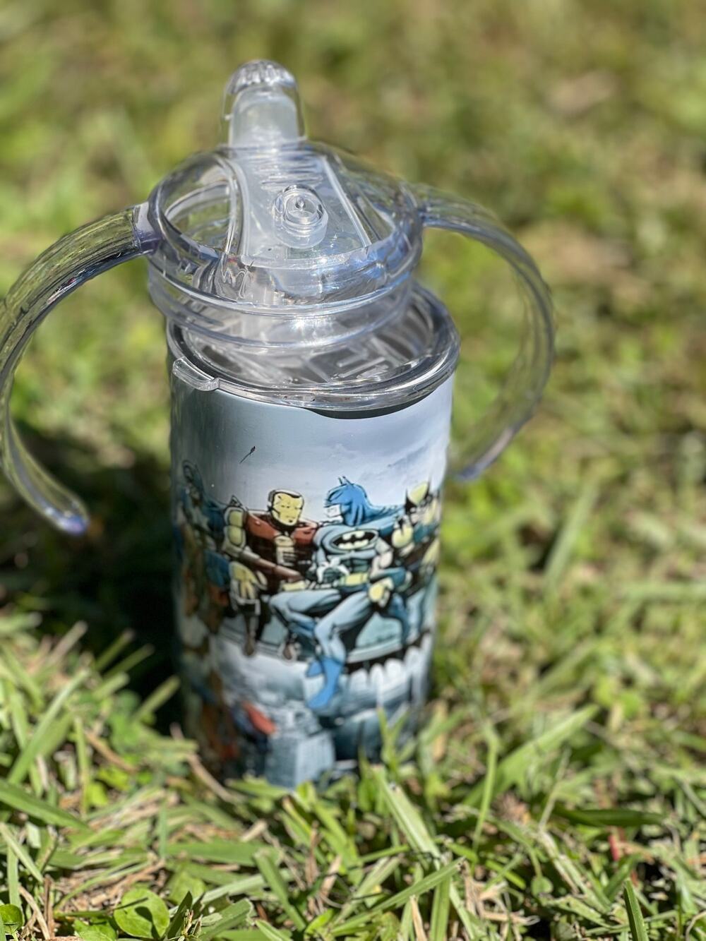 12oz Stainless Steel Sippy Cup/Tumbler Comic